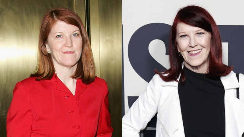 Kate Flannery in 2005 and in 2025