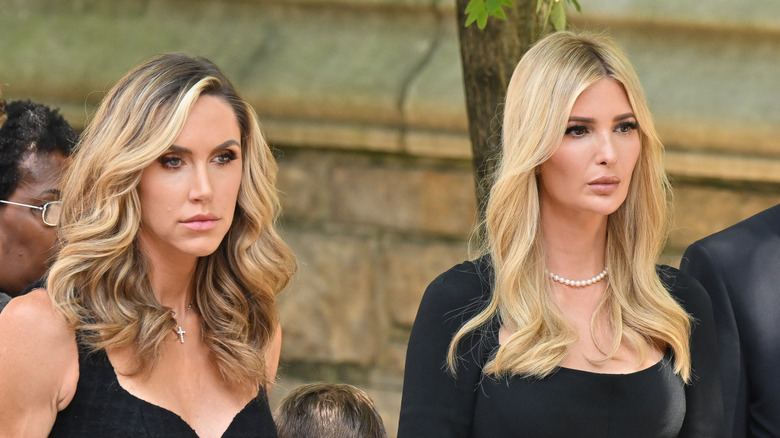Lara and Ivanka Trump at Ivana Trump's funeral