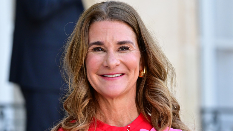 Melinda Gates smiling with long hair