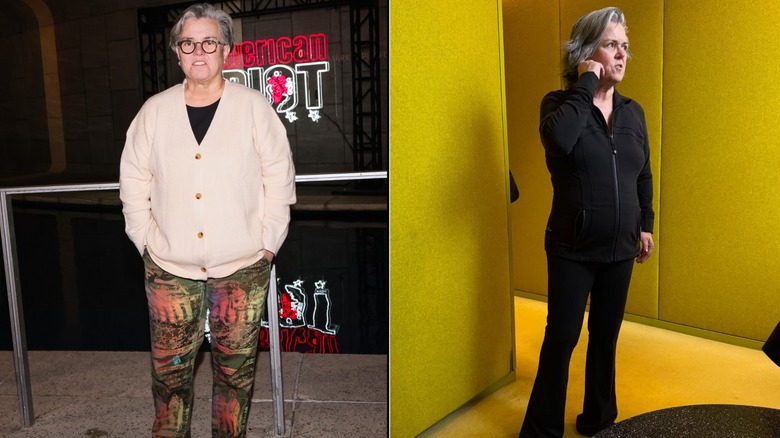 Rosie O'Donnell in 2024 versus 2025 after taking Mounjaro