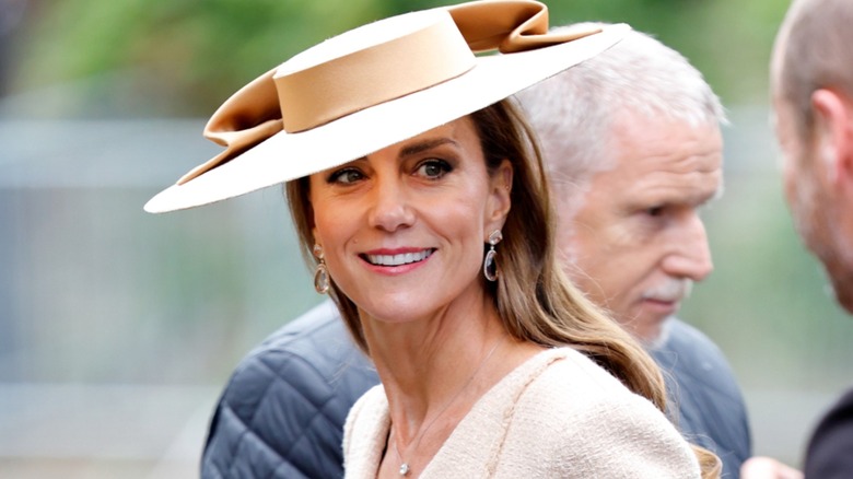 Kate Middleton at Peter Phillips and Harriet Sperling's wedding.
