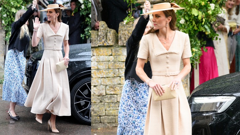 Kate Middleton at Peter Phillips and Harriet Sperling's wedding.