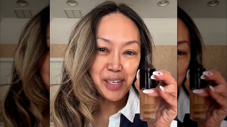 Mally Roncal using Giorgio Armani Luminous Silk foundation