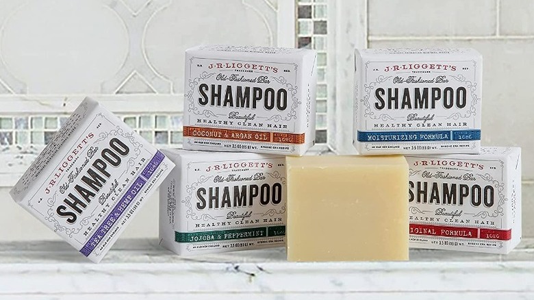 Several boxes of solid shampoo