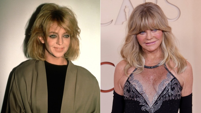 Side by side: Goldie Hawn in 1984 and 2026
