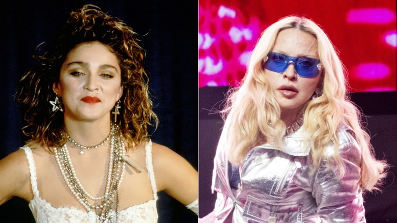Side by side: Madonna in 1984 and 2026