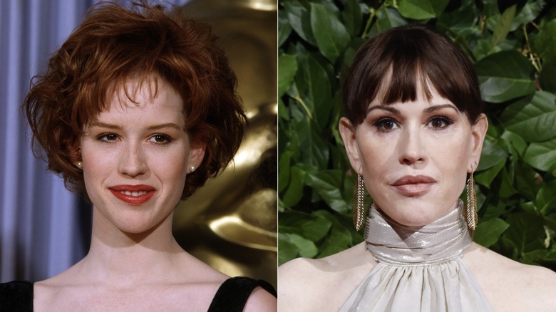 Side by side: Molly Ringwald in 1987 and 2026