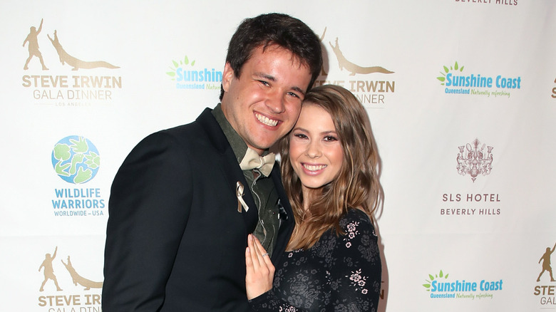 Chandler Powell and Bindi Irwin smiling