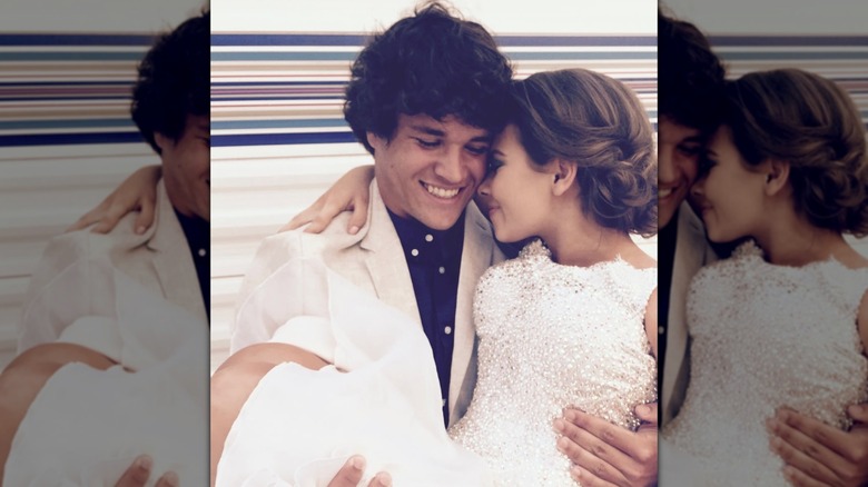 Bindi Irwin and Chandler Powell cuddling as teenagers