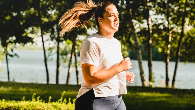female working out