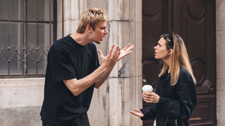 Couple' screaming match