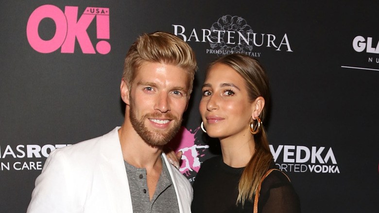 Kyle Cooke and Amanda Batula smiling