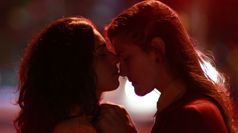 two women embracing