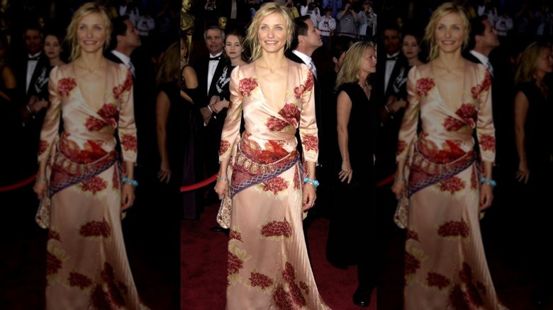 Cameron Diaz arrives at the 2002 Oscars