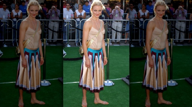 Cameron Diaz arrives at the "Shrek 2" film premiere