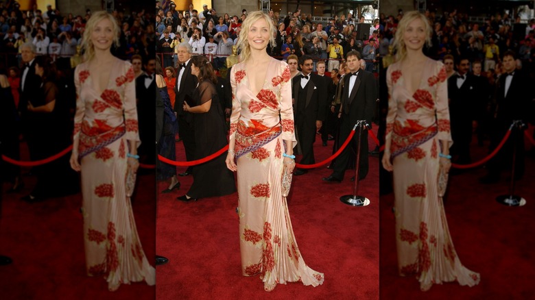 Cameron Diaz in a colorful look at the Academy Awards