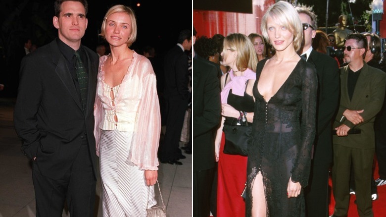 Cameron Diaz at the 1998 and 2000 Oscars