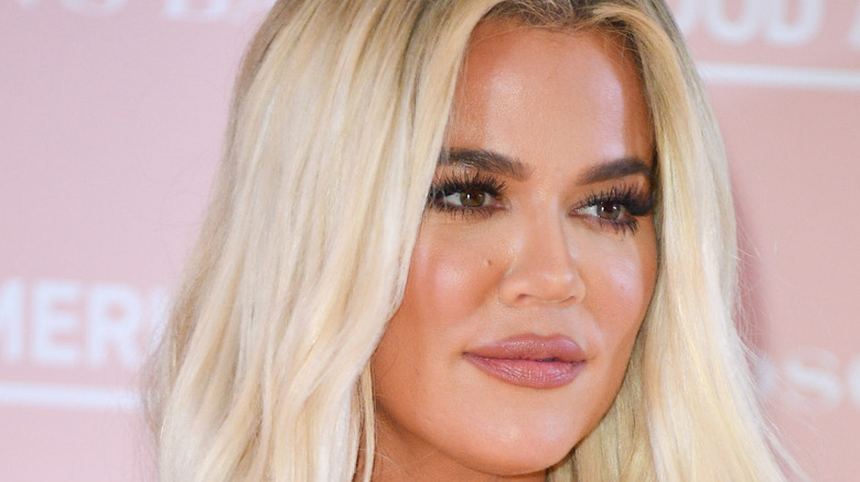 Khloe Kardashian posing