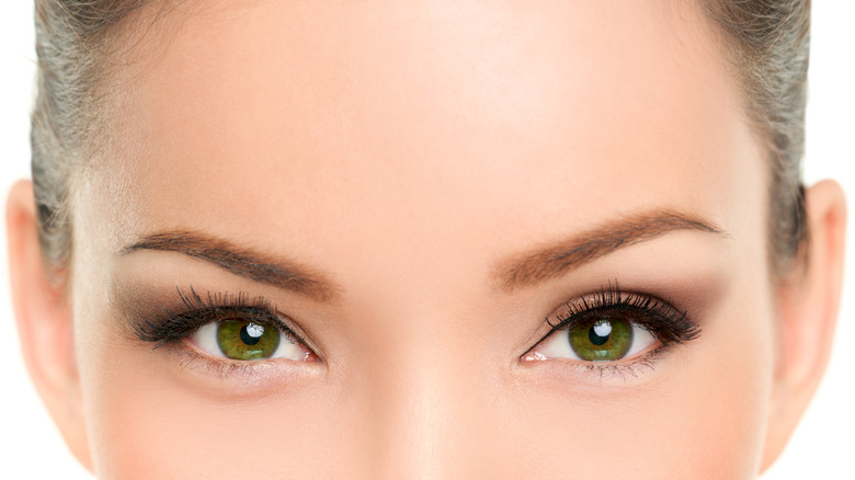 A young woman's eyes