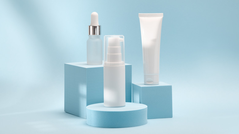 three skincare products