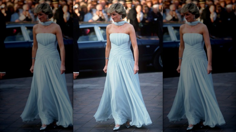 Diana, Princess of Wales, at the Cannes Film Festival in 1987.