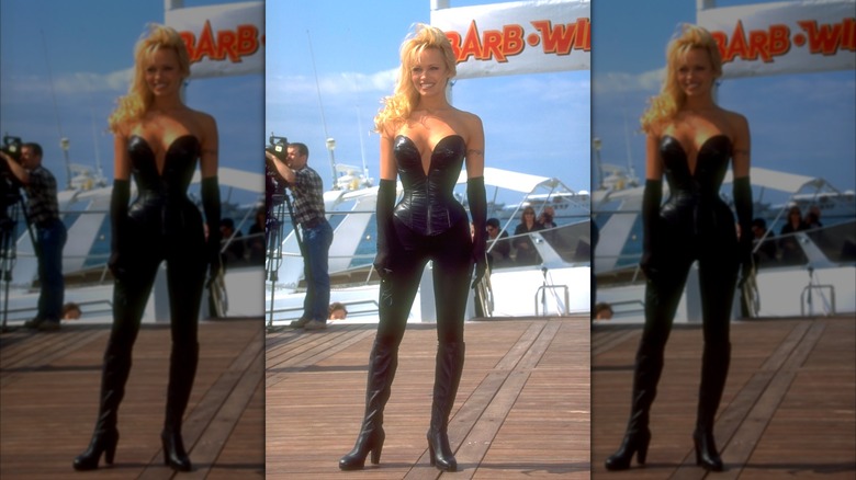 Pamela Anderson at the Cannes Film Festival in 1995.