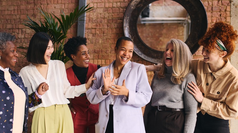 Women smiling and laughing