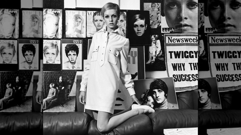 Image of Twiggy circa 1960s.