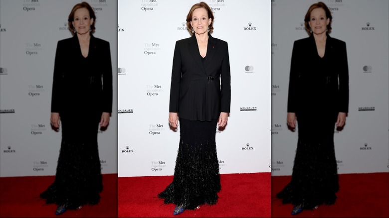 Sigourney Weaver at the Metropolitan Opera 2026 opening night gala premiere of "Macbeth" in New York City in September 2026