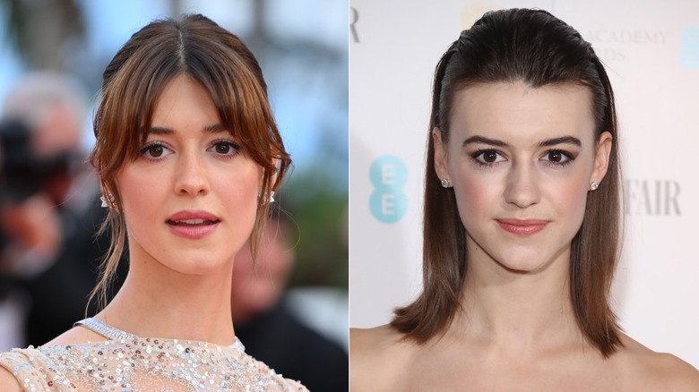 Daisy Edgar-Jones with and without bangs