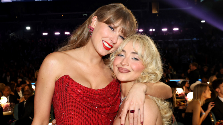 Taylor Swift and Sabrina Carpenter in 2025