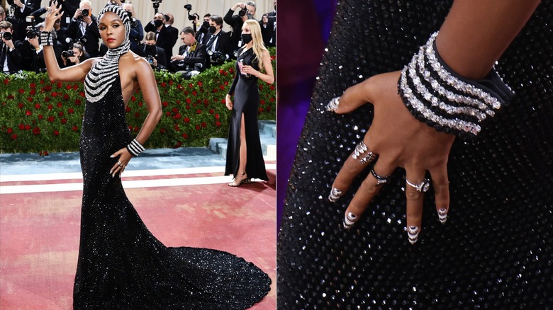 Janelle Monae at The 2022 Met Gala red carpet.