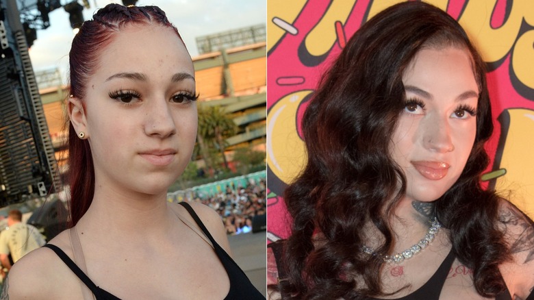 Bhad Bhabie in 2017 and 2024