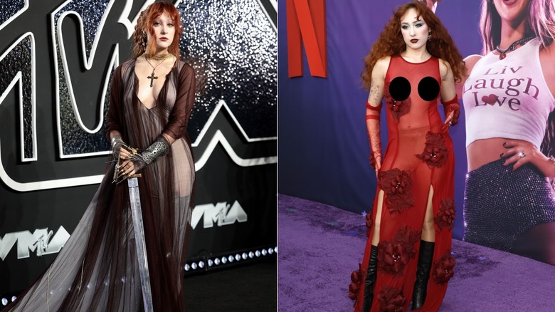 Chappell Roan in sheer fashion