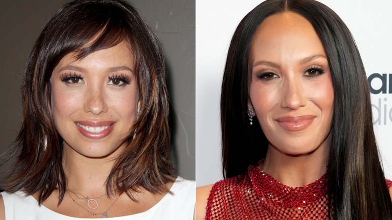 Cheryl Burke in 2013 and in 2025