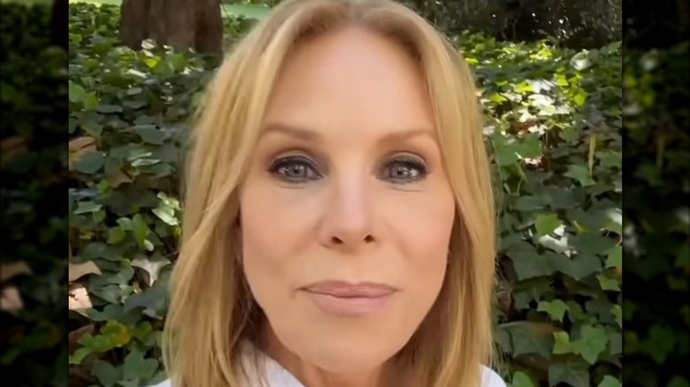 Cheryl Hines with thick eyeliner