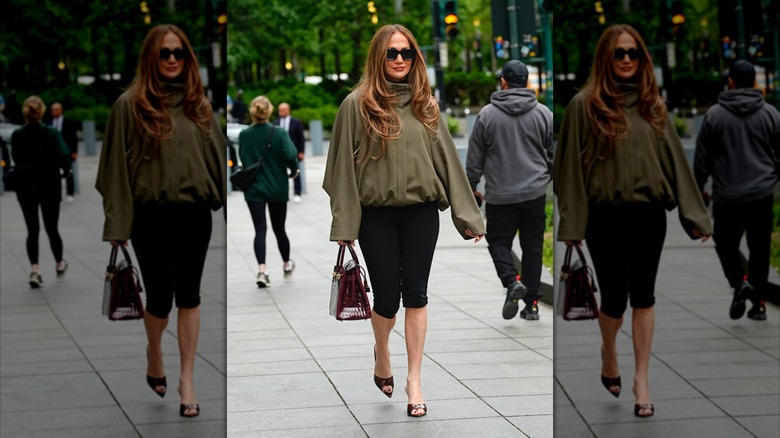 Jennifer Lopez out in NYC.