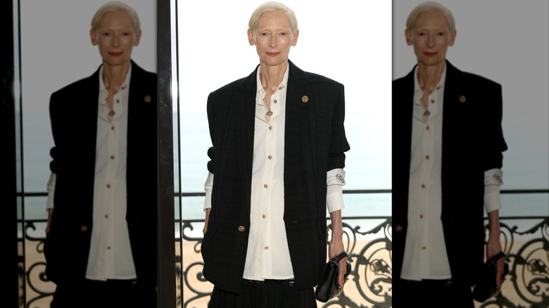 Tilda Swinton at the 2026 Cannes Film Festival.