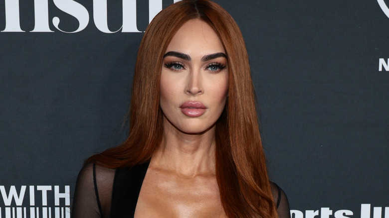 Megan Fox with auburn hair