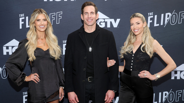 Christina Haack on the red carpet with her ex, Tarek El Moussa, and his wife Heather Rae El Moussa