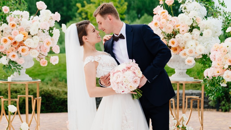 wedding day couple