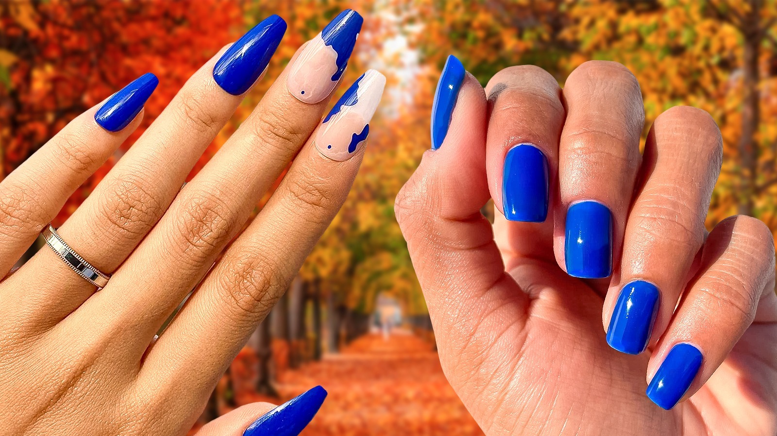 Short Blue Nails 2025: Cobalt Chic