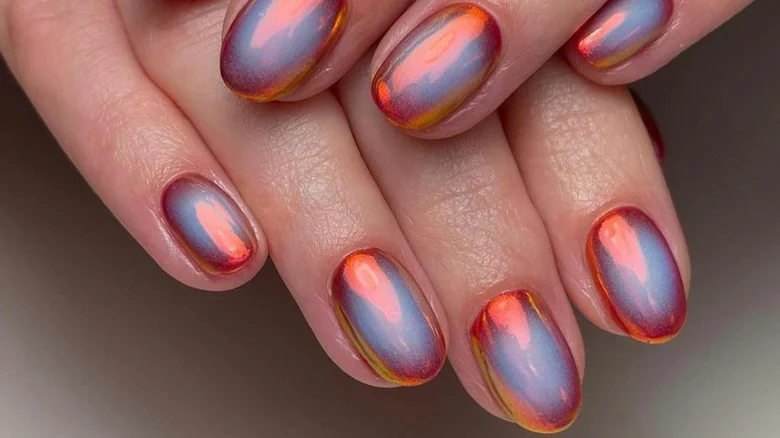 Duochrome Chrome Nails
