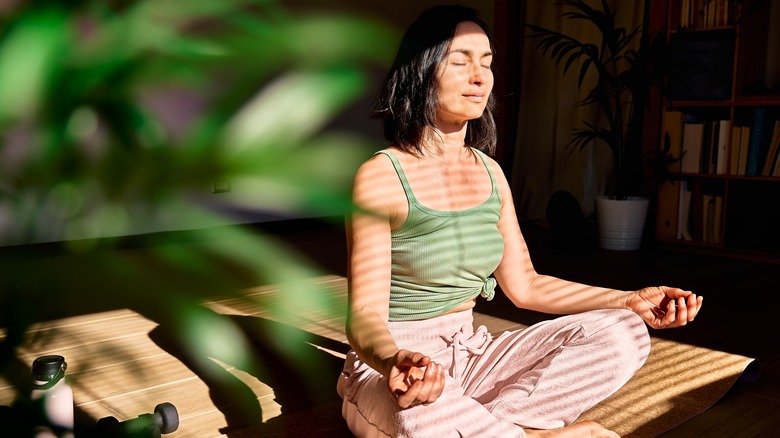 Woman doing yoga