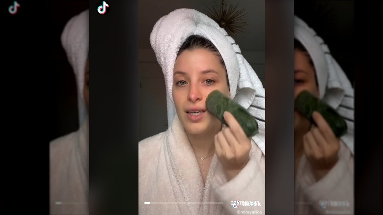 Mireya Rios frozen cucumber hack