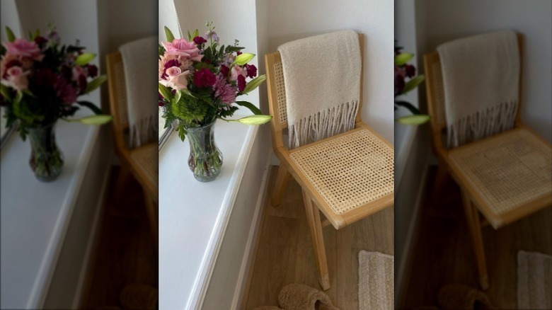 flowers on the windowsill