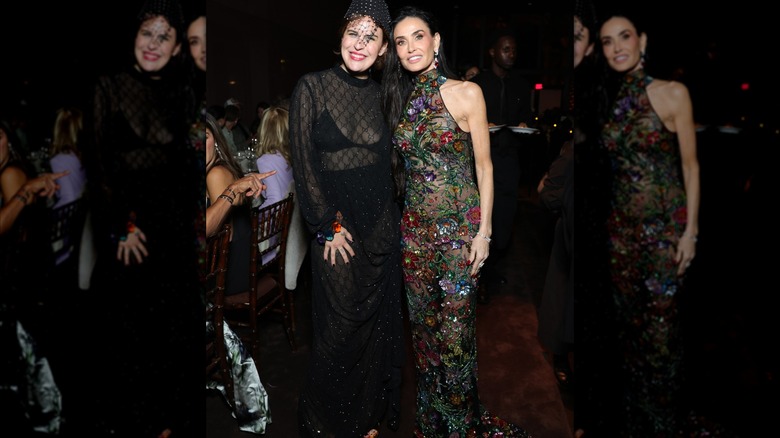 Tallulah Willis and Demi Moore at Gucci's LACMA Art+Film Gala in Los Angeles in November 2025