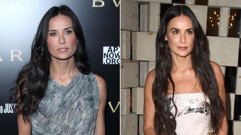 Demi Moore attends Save The Children's U.S. Programs and Artists for Peace and Justice in Beverly Hills in January 2011 / Demi Moore at the Hammer Museum's Gala In The Garden in Westwood, California in October 2014