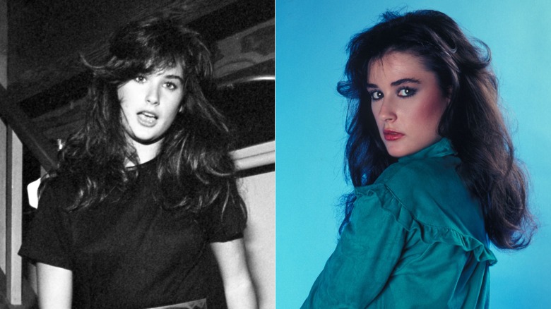 Demi Moore at the "Summer Lovers" screening after-party in Universal City, California in July 1982 / Demi Moore poses for a portrait in Los Angeles circa 1982