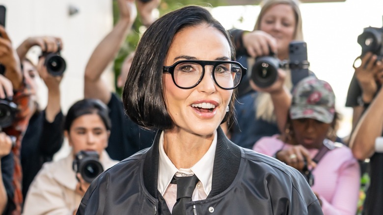 Demi Moore at the Thom Browne spring/summer show during New York Fashion Week in September 2026
